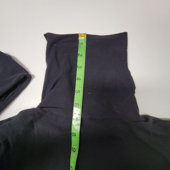 Turtleneck Black Seamless Top Long Sleeve Fall Top Winter Top Size Size M - Picture 8 of 10